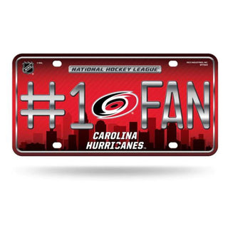License Plate: Hurricanes #1 Fan - Metal