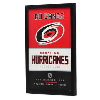 Framed Art: Carolina Hurricanes Team Spirit - Wood Wall Decor