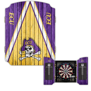 Dartboard Cabinet: East Carolina Pirates