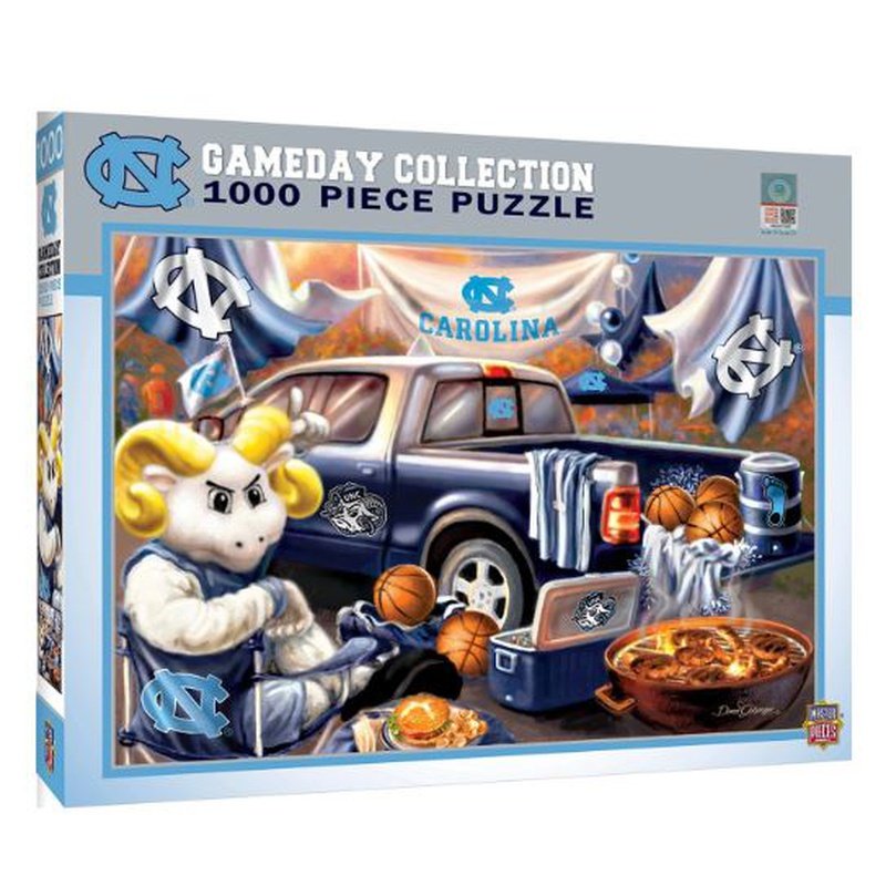Puzzle North Carolina Tar Heels 1000 Piece Gameday Design CARDIACS