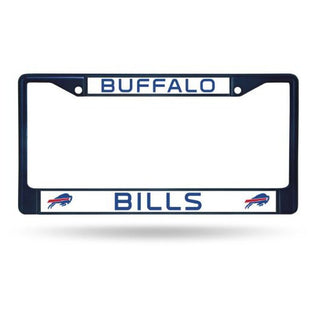 License Plate Frame: Buffalo Bills - Metal Navy