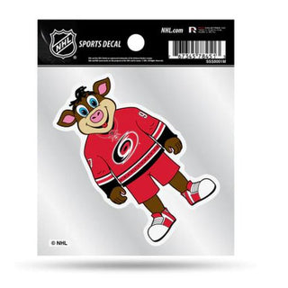Show your team spirit and make home feel like the ice rink with this Decal: Carolina Hurricanes - Stormy. Featuring the team's classic mascot and a clear backer, this decal is perfect for adding a touch of hockey fun to any space. Go Canes!