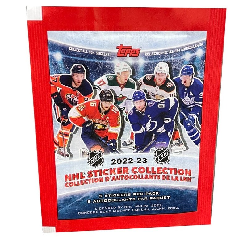 2022-23 Topps NHL Sticker Collection Hockey Album