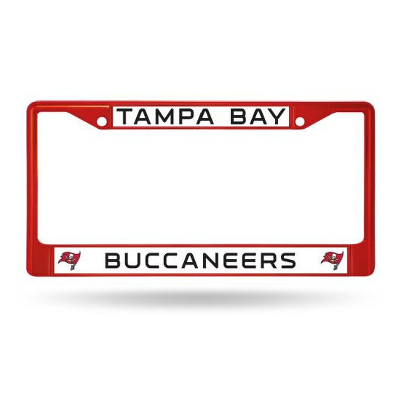 License Plate Frame: Tampa Bay Buccaneers - Metal Red