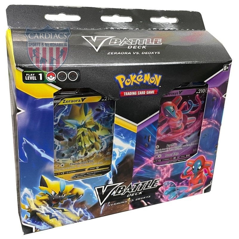 Pokemon Deoxys V & Zerazora V Battle Deck Factory Sealed DISPLAY! 8 DECKS  TOTAL!