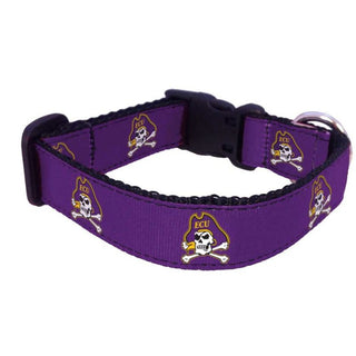 Dog Collar: East Carolina University Pirates - Purple