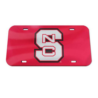NC State Wolfpack Specialty Acrylic License Plate: Show your Wolfpack Pride every day! There's a look for every fan and their ride with our collection of Specialty Acrylic License Plates. Your style is here, with designs ranging from carbon fiber, glitter, mega, state shape, and more. Made in America. Officially licensed.