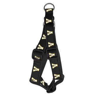 Every Mountaineer pup will love to rock this App State harness! This purple collar is made of double stitched grosgrain ribbon sublimated team logos on heavy duty nylon webbing. Completed with top quality hardware & multiple adjustment points.  Matches our Dog Leash: Appalachian State Mountaineers - Black  Officially licensed product.  Made in the USA