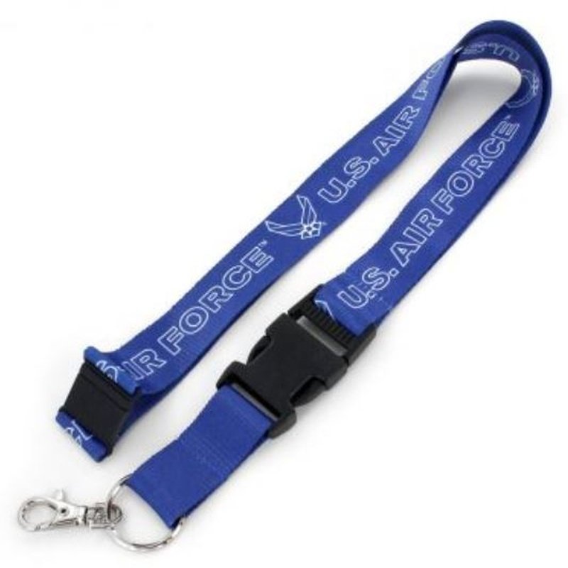 US AIR FORCE LANYARD Key Chain Neck Strap ID Holder Breakaway Clasp Reversible E - Foto 8