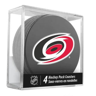 Move the drinks around on game night with the Carolina Hurricanes Puck Coaster Set! These pucks offer an easy way to show your love for the team, using colorful NHL logos that let everyone know who you're rooting for. With 4 in each set, you'll have plenty of room to hold drinks at your next get together. Go 'Canes!
