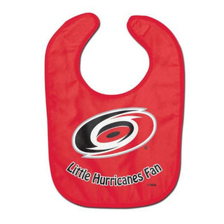 Make sure your little fan is ready for game day with this adorable Carolina Hurricanes Little Hurricane Bib! It's ready to absorb any messes with its terry polyester front and a cotton terry back that's sure to keep your baby clean while they cheer on their favorite team! Plus, it's even decorated with a fun full-color imprint and a baby-soft adjustable hook and loop! It's the perfect bib for any tiny fan!