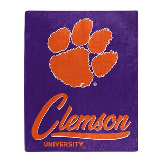 Blanket: Clemson 50x60 Raschel Signature Design