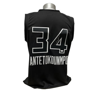  Giannis Antetokounmpo Signed Jersey.  JSA Authenticated