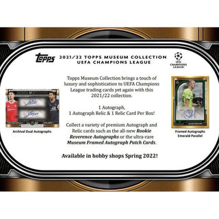 2021-22 Topps Museum Collection Soccer Hobby Box