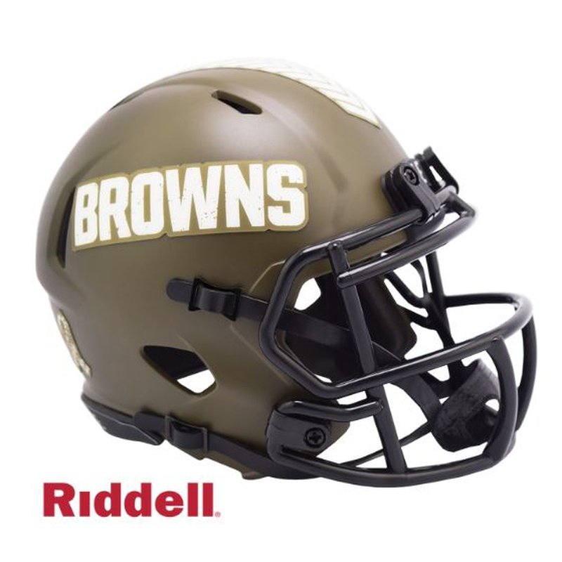 Mini Helmet: Cleveland Browns Salute to Service - Speed Style
