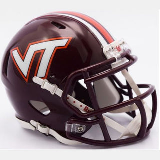 Mini Helmet: Virginia Tech Hokies Riddell Replica - Speed Style