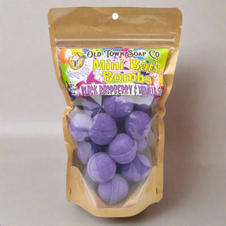 Mini Bath Bombs: Black Raspberry & Vanilla