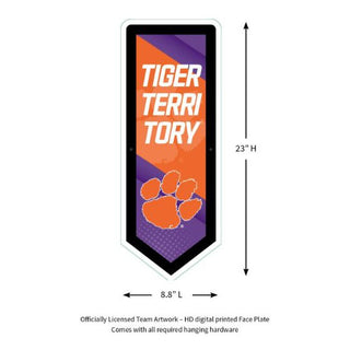 LED Wall Decor: Clemson Tigers - Pennant