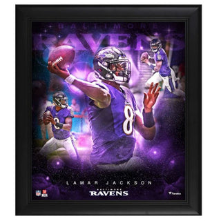 Framed Art: Baltimore Ravens - Jackson, Lamar - Collage