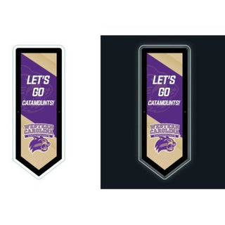 LED Wall Decor: Western Carolina University - Pennant