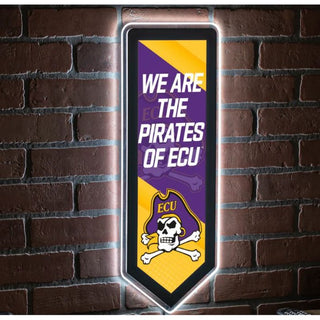 LED Wall Decor: East Carolina University - Pennant