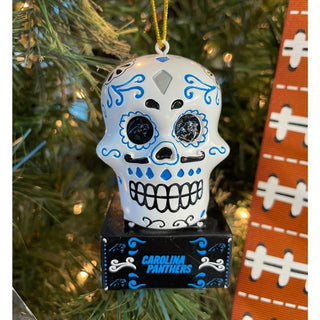Ornament: Carolina Panthers - Sugar Skull