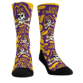 Socks: East Carolina Pirates - Logo Paint