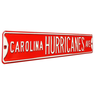 Carolina Hurricanes Steel Street Sign-CAROLINA HURRICANES AVE