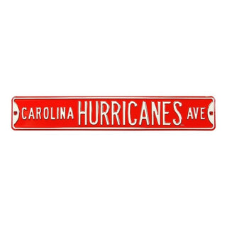 Carolina Hurricanes Steel Street Sign-CAROLINA HURRICANES AVE