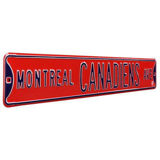 Montreal Canadiens Steel Street Sign-MONTREAL CANADIENS AVE