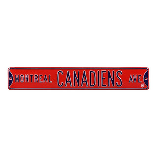 Montreal Canadiens Steel Street Sign-MONTREAL CANADIENS AVE