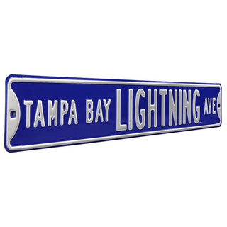 Tampa Bay Lightning Steel Street Sign-TAMPA BAY LIGHTNING AVE