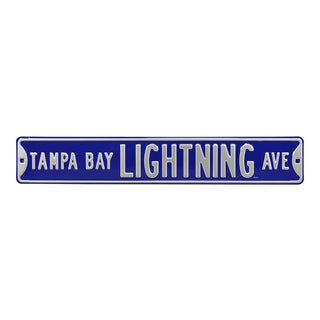 Tampa Bay Lightning Steel Street Sign-TAMPA BAY LIGHTNING AVE