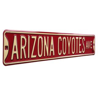 Arizona Coyotes Steel Street Sign-ARIZONA COYOTES AVE