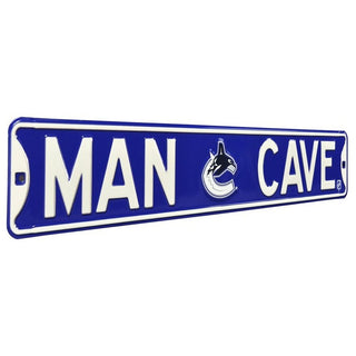 Vancouver Canucks Steel Street Sign Logo-MAN CAVE