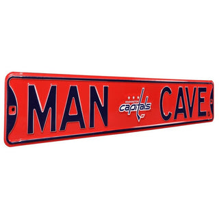 Washington Capitals Steel Street Sign Logo-MAN CAVE