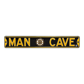 Boston Bruins Steel Street Sign Logo-MAN CAVE