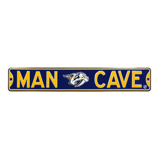 Nashville Predators Steel Street Sign Logo-MAN CAVE