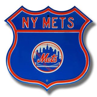 New York Mets Steel Route Sign-Primary Logo