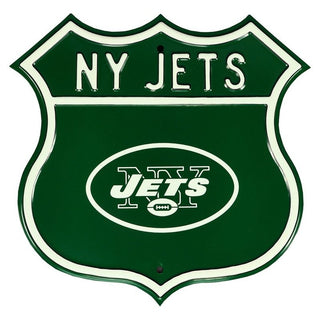 New York Jets Steel Route Sign