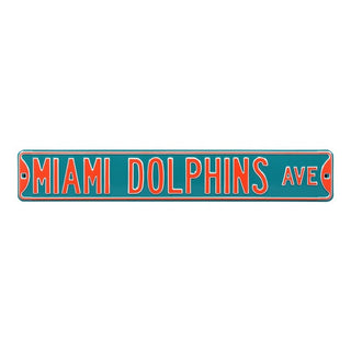 Miami Dolphins Steel Street Sign-MIAMI DOLPHINS AVE