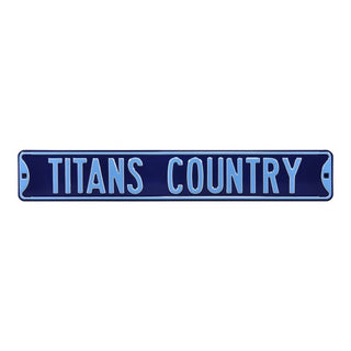 Tennessee Titans Steel Street Sign-TITANS COUNTRY