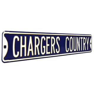Los Angeles Chargers Steel Street Sign-CHARGERS COUNTRY