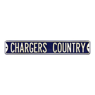 Los Angeles Chargers Steel Street Sign-CHARGERS COUNTRY
