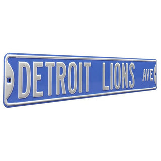Detroit Lions Steel Street Sign-DETROIT LIONS AVE