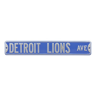Detroit Lions Steel Street Sign-DETROIT LIONS AVE