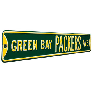 Green Bay Packers Steel Street Sign-GREEN BAY PACKERS AVE
