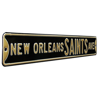 New Orleans Saints Steel Street Sign-NEW ORLEANS SAINTS AVE