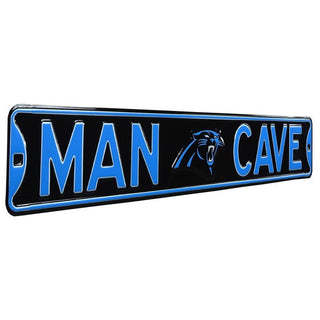 Carolina Panthers Steel Street Sign Logo-MAN CAVE