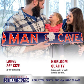 Chicago Bears Steel Street Sign Bearhead Logo-MAN CAVE